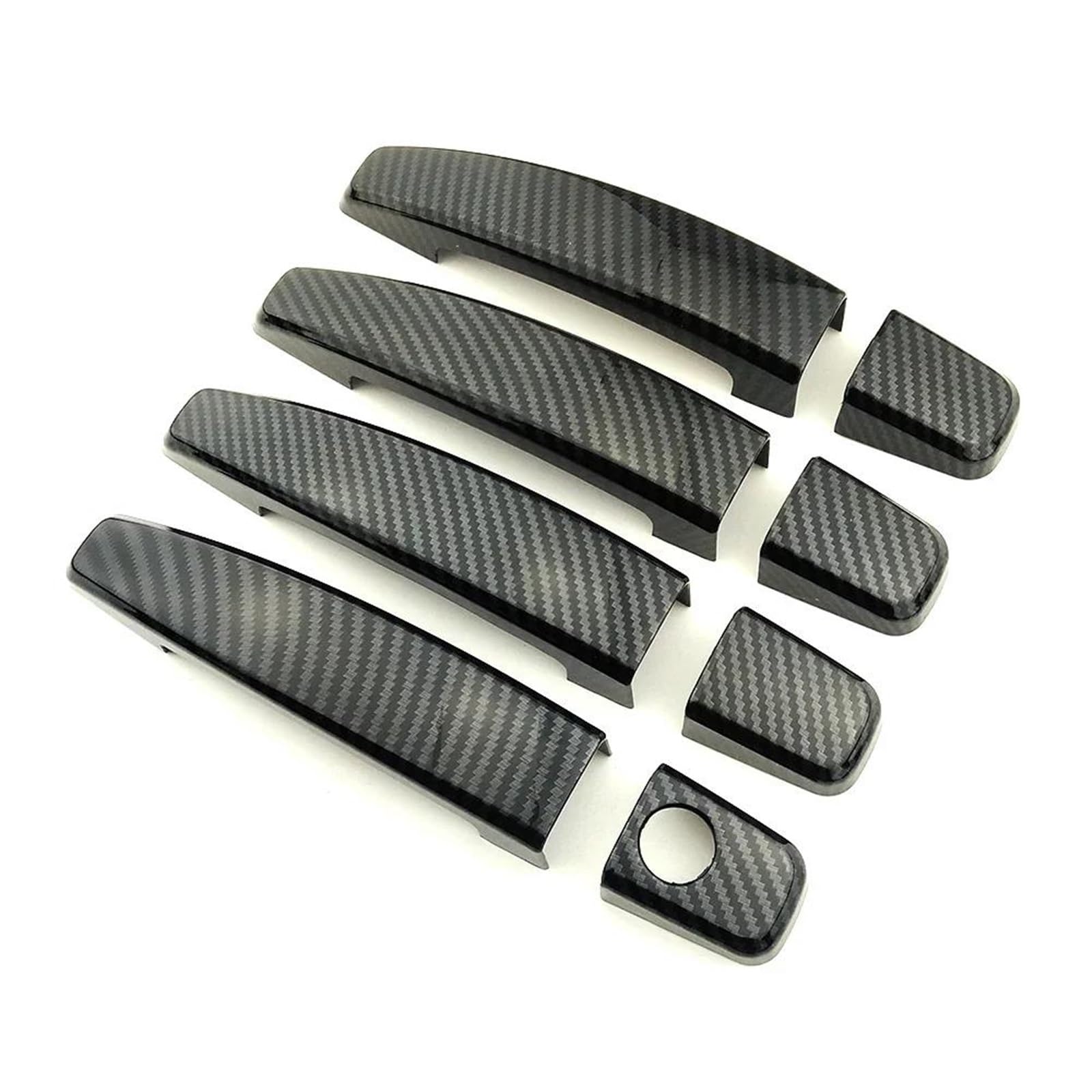 YESKIT Door Handle Cover Decoration Protection Sticker for Opel for Astra H J 2004-2015(Carbon Fiber Color)