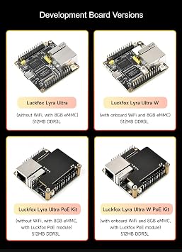 TUOPUONE Lyra Ultra RK3506B Linux Micro Development Board Onboard 8GB eMMC Integrates Triple-core ARM Cortex-A7 and ARM Cortex-M0 Processors with WFi, 8GB eMMC and 10.1inch LCD