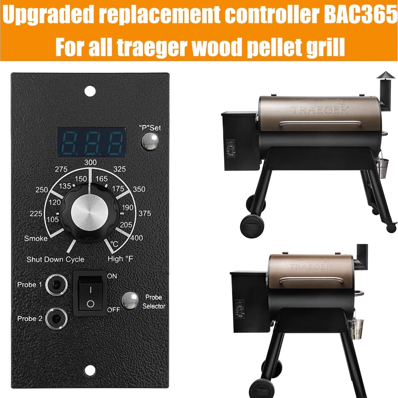 Replacement For Traeger Digital Pro Controller Board Kit