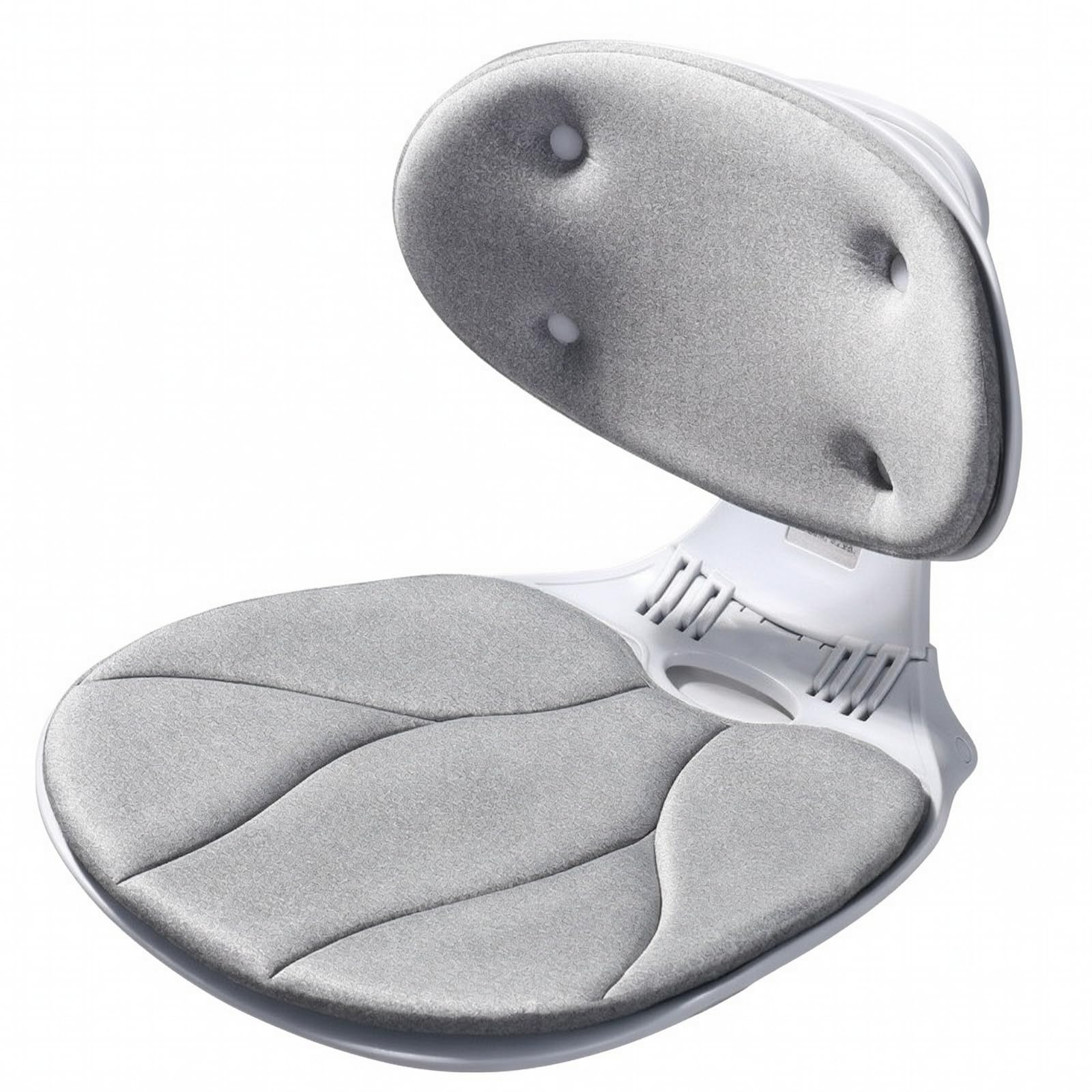 Cojín Ergonómico con Respaldo Cómodo, Gris
