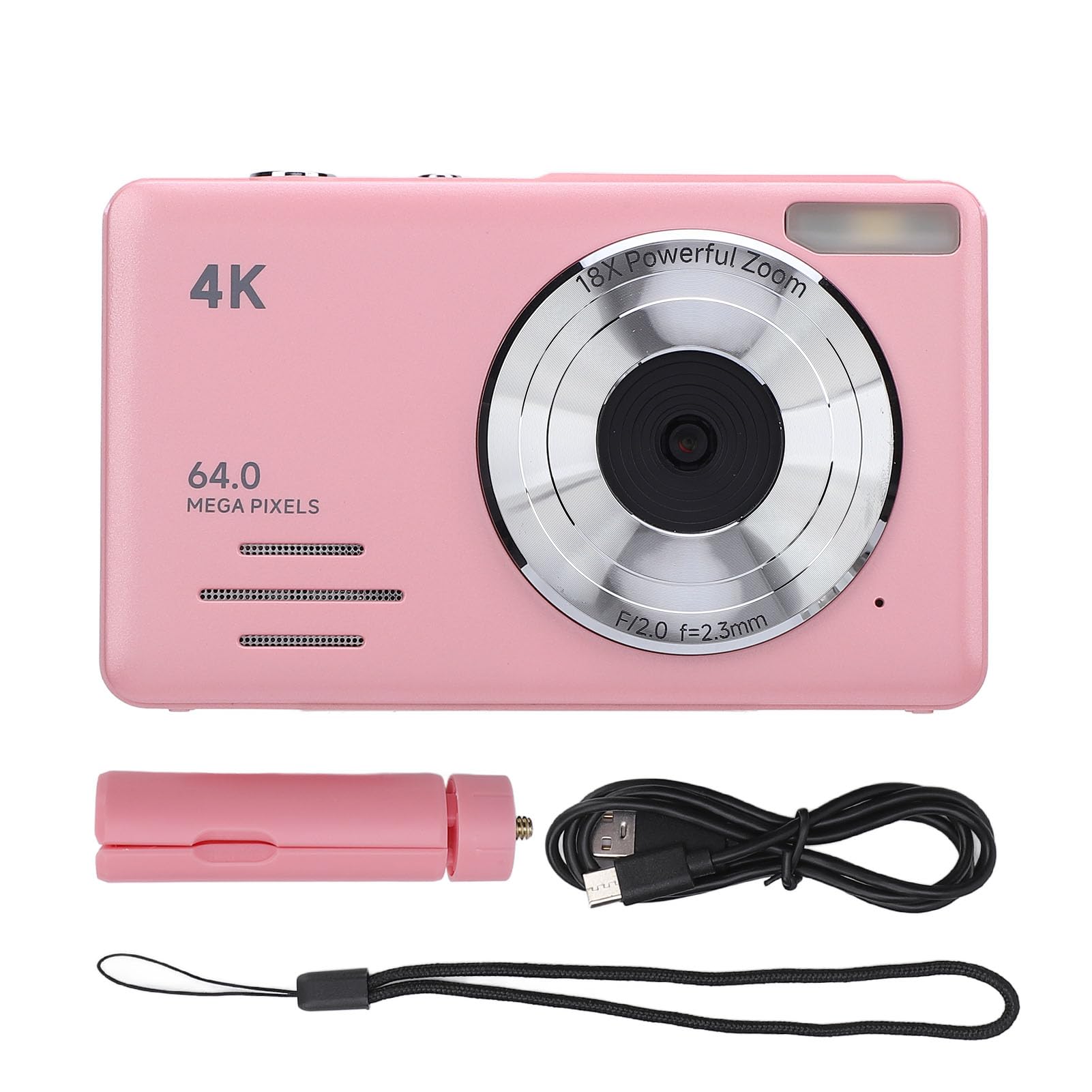 Appareil Photo Numérique 4K 64MP Zoom 18X Autofocus Écran 2.88 Pouces