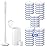 Topo Bear Disposable Toilet Bowl Brush with 40 Toilet Wand Refills, Toilet Bowl Cleaner Wands, Toilet Cleaning System Starter Kit