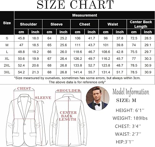 Miniatura 6 de COOFANDY Chaqueta de traje de esmoquin floral para hombre, chaqueta ajustada para cena, fiesta, baile de graduación, boda, chaquetas