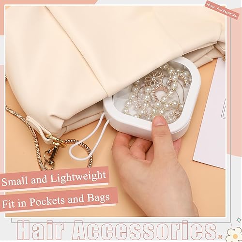 Miniatura 4 de VOCOOL - Paquete de 3 accesorios para el cabello, contenedor portátil para bandas para el cabello, organizador de accesorios para el cabello para