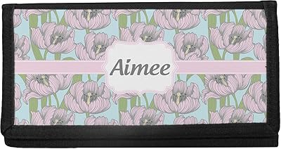 Wild Tulips Canvas Checkbook Cover (Personalized)