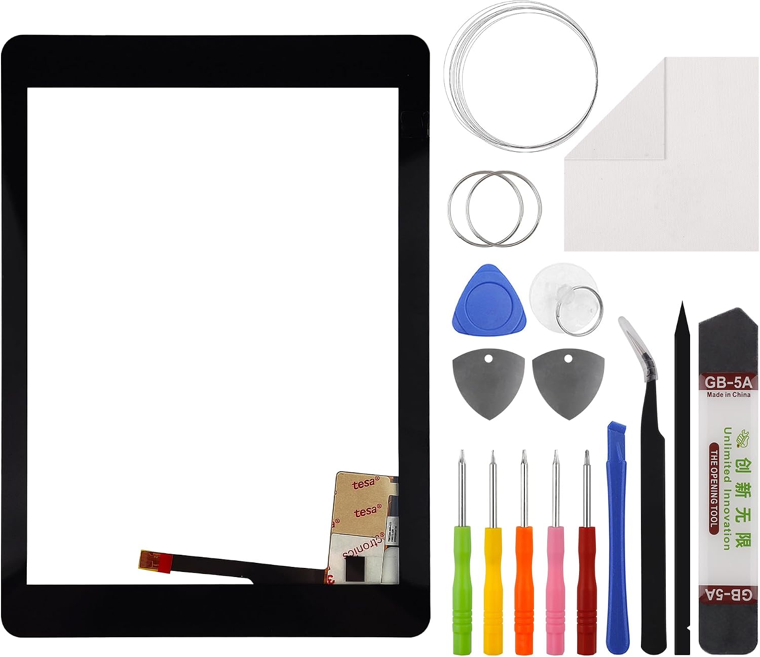 Duotipa New Touch Screen Digitizer Replacement for AUTEL MaxiSYS MS908 MS908 Pro MS908CV 9.7''with OCA Repair Tools Kit.(No LCD Screen)-NOT for MS906