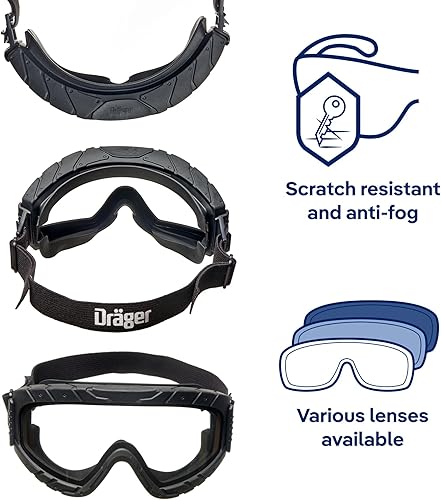 Miniatura 8 de Dräger Gafas de seguridad X-pect 4800  Gafas de seguridad antivaho y antiarañazos con doble pantalla