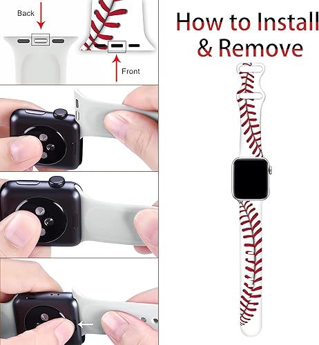 Miniatura 5 de Correa de reloj inteligente compatible con reloj inteligente de 1.496 pulgadas1.575 pulgadas1.654 pulgadas1.732 pulgadas, correa de silicona suave