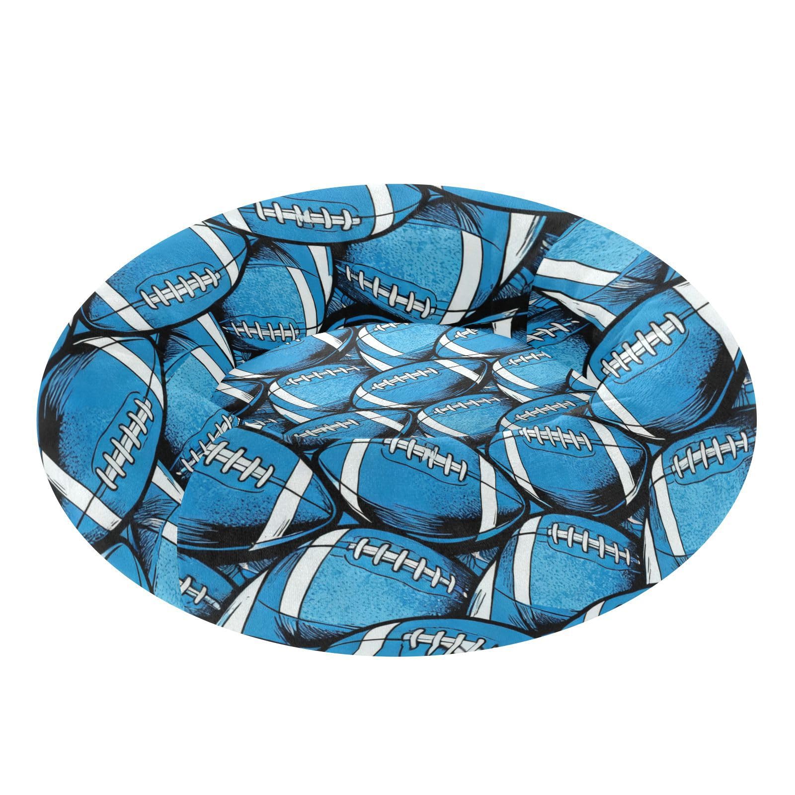 Lit pour chien et chat au motif football parfait pour le salon de taille S