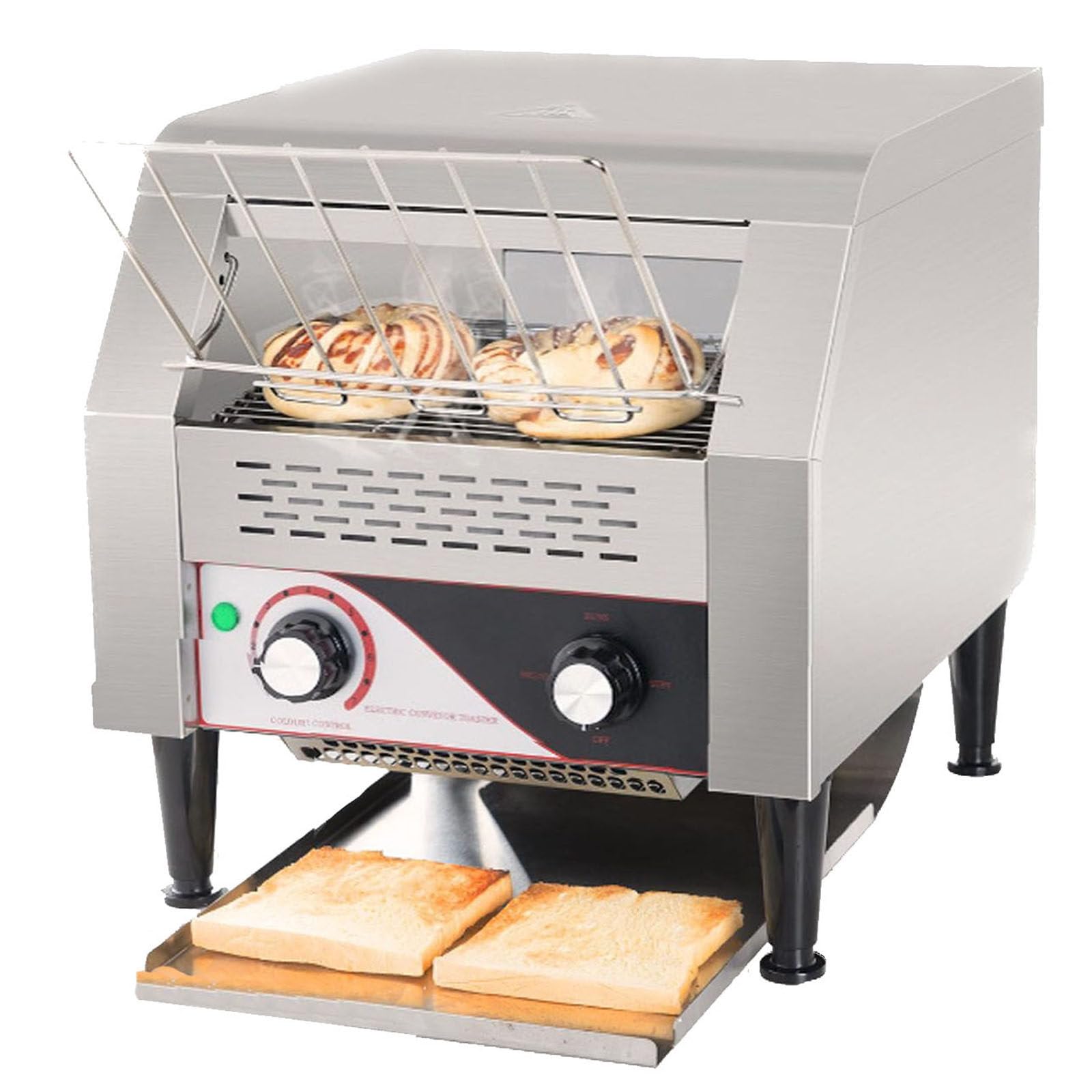 Tostadora de Cinta transportadora,Tostadora automatica,Tostadora Industrial de Acero Inoxidable,Tostadora electrica de mostrador,para tostar Bollos,Bagel,Pan,220V