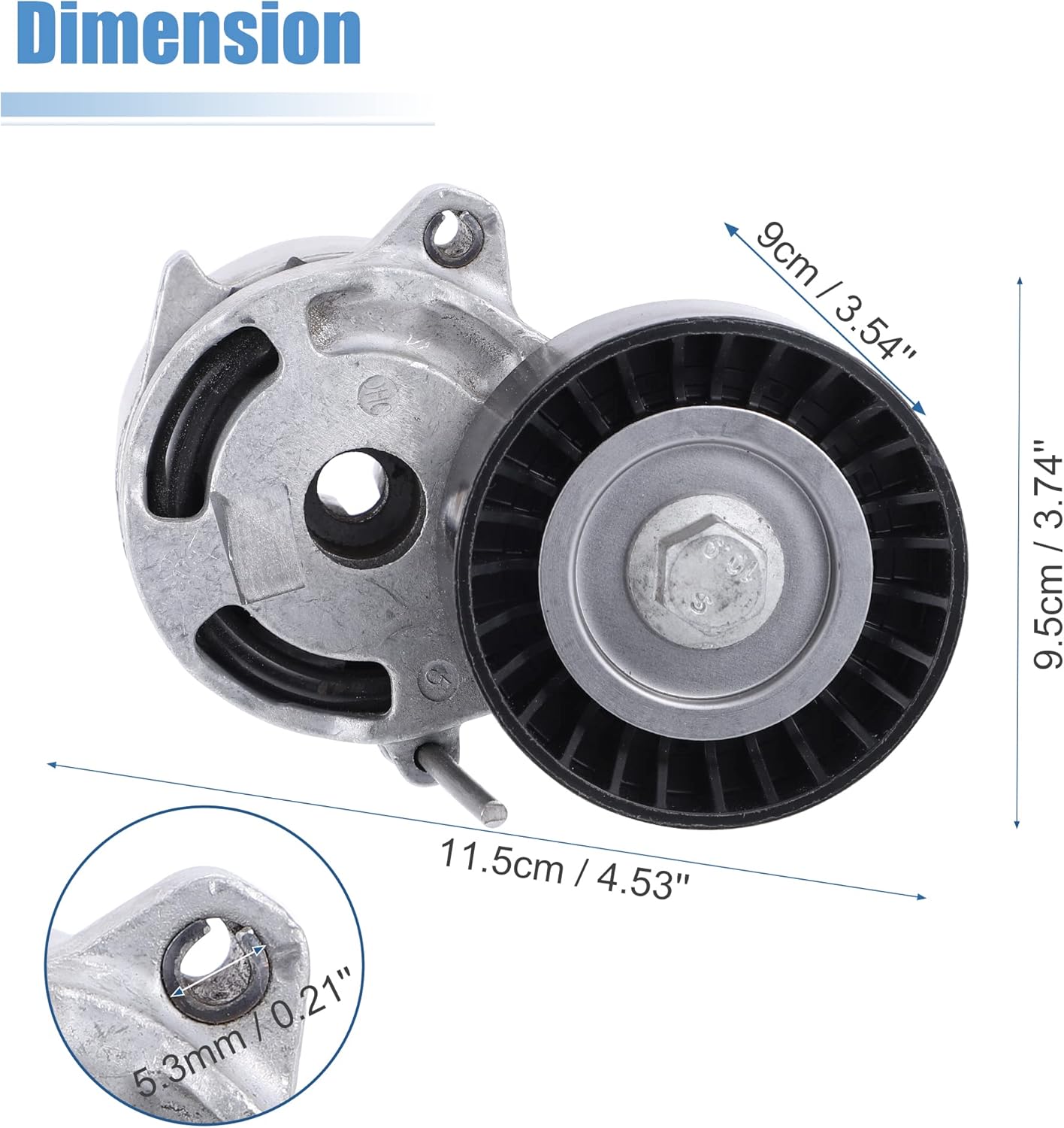 X AUTOHAUX 1 Pcs Engine Belt Tensioner Pulley Assembly for Subaru BRZ 2013-2023 for Subaru Crosstrek 2.0L 2013-2017 23769AA040