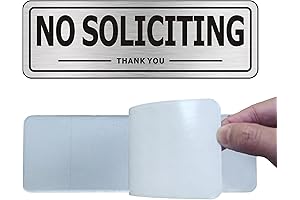 No Soliciting Signs (2-Pack) - Protect Your Privacy with Bold No Solicitors Signs