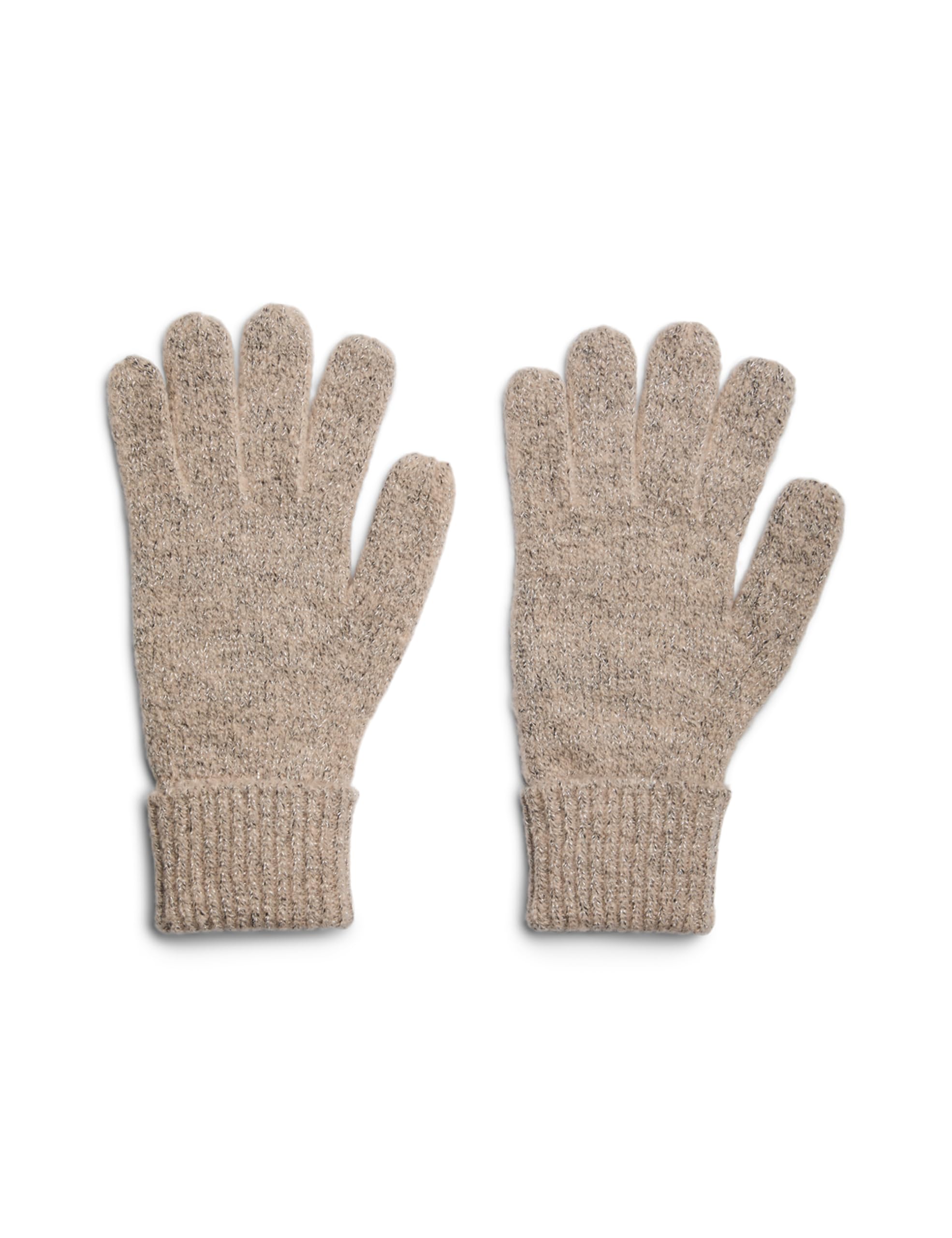 PIECES Pcpyron New Lurex Gloves Noos BC, Cameo Rose, One Size