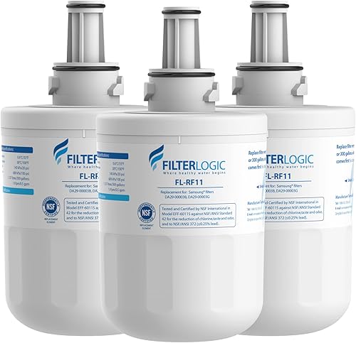 DA29-00003G Filtro de agua para refrigerador, repuesto para Samsung DA29-00003B, RSG257AARS, RFG237AARS, HAFCU1, RFG297AARS, RS22HDHPNSR, WSS-1, 3