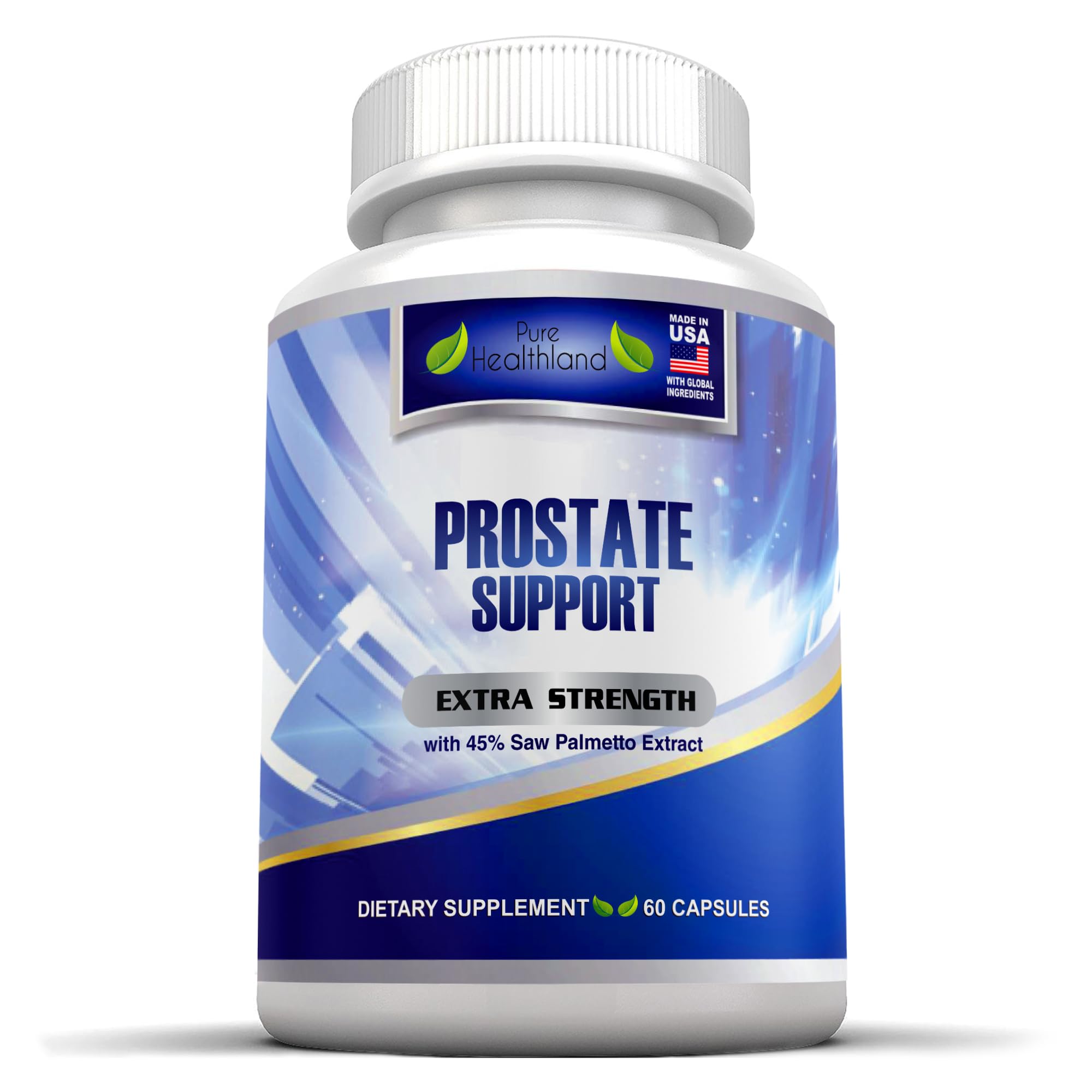 Prostate Health Supplement for Men – 33 Natural Ingredients with 45% Saw Palmetto Extract 60 Count (Pack of 1)