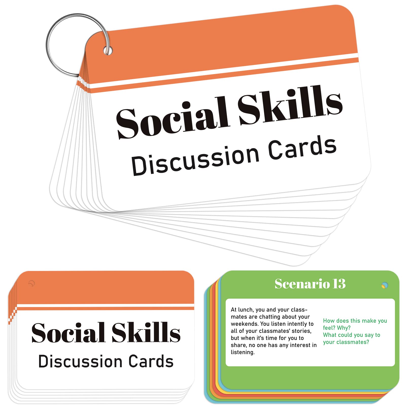 Buy 22 Pieces Social Skills Discussion Cards Kids Conversation Cards