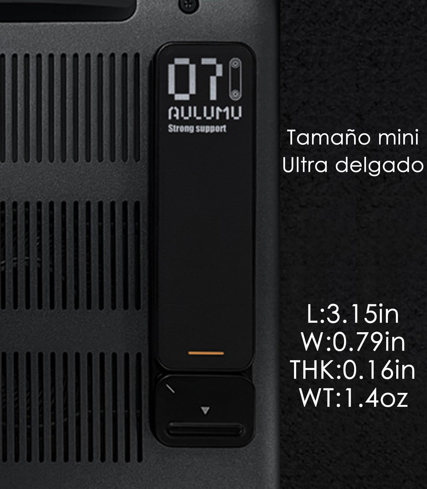 Aulumu G07 Soporte para Computadora Portatil | Soporte de Pata Retráctil | Elevador Ergonómico para Escritorio para MacBook, Todos los Portátiles, Tablets, 8-20'', Negro