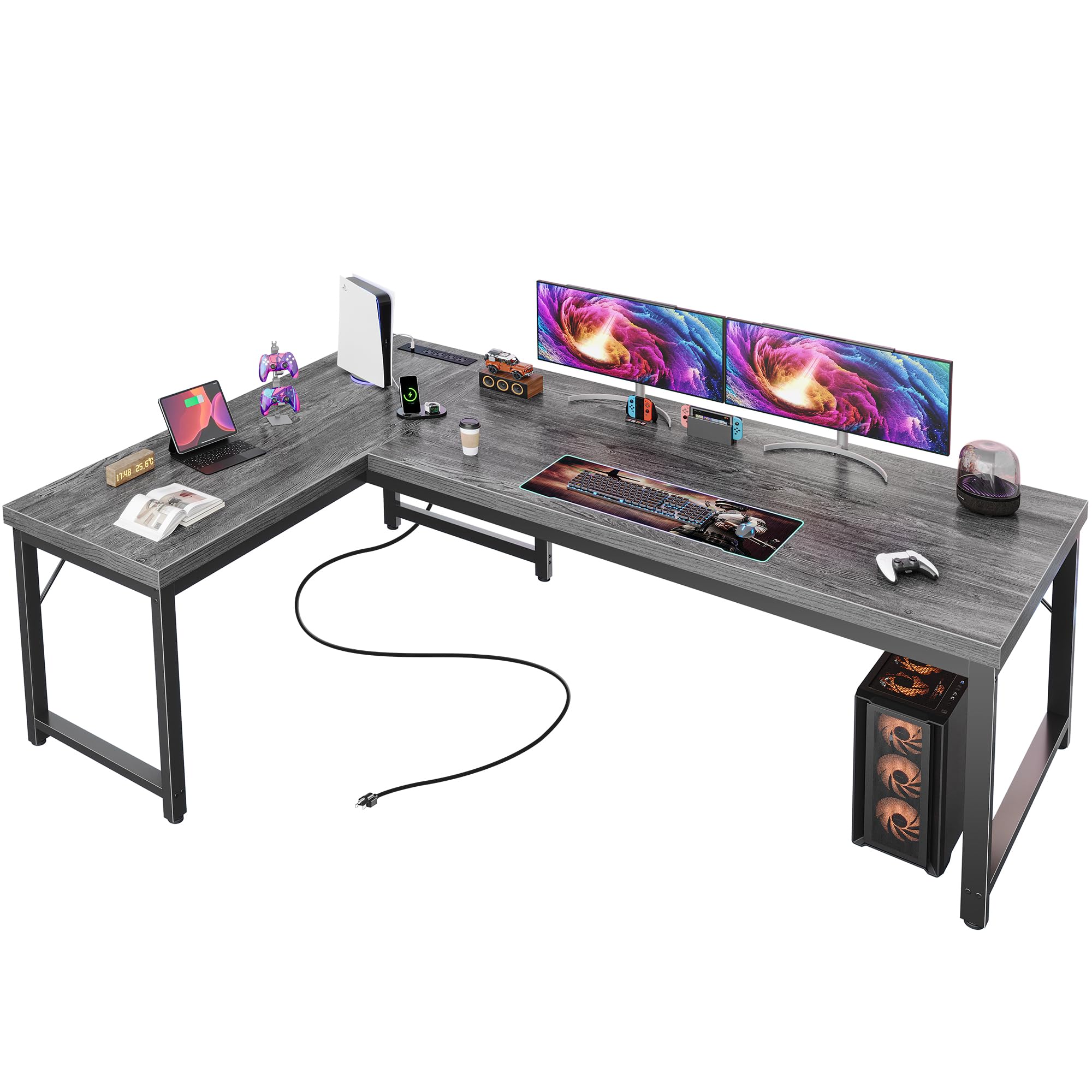Huuger 63 Inch L Shaped Desk