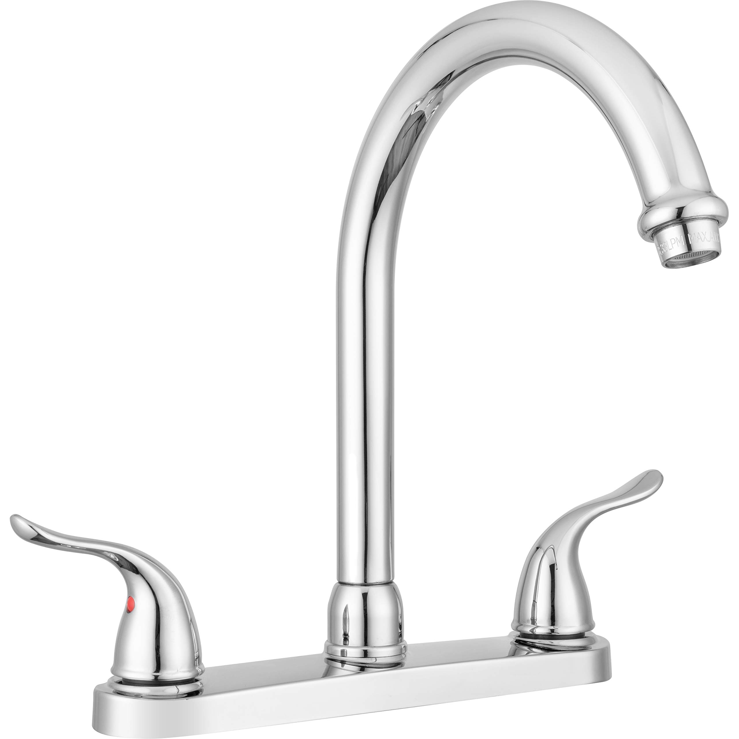 Pacific Bay Treviso High-Arc Kitchen Sink Faucet with Swivel Spout (Chrome Plated)