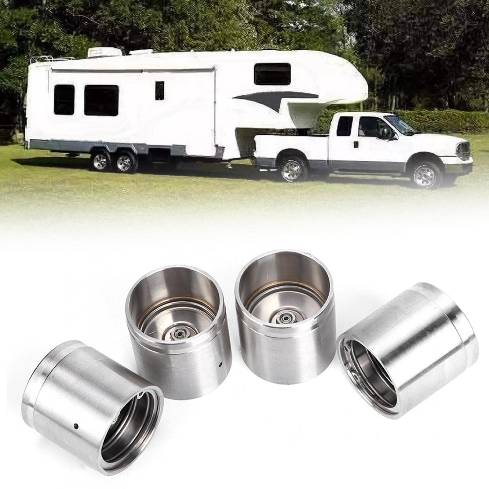 Trailer Bearing Buddy, 4pcs 1.98in Trailer Bearing Buddy Rplacement con sujetador protector