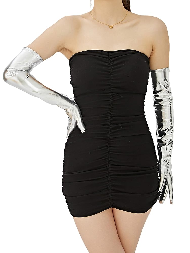 小物 CFCL Fluted Glitter Gloves Amazon.com: LOGOFUN 2 Pairs Sequin Glove Red Sparkling