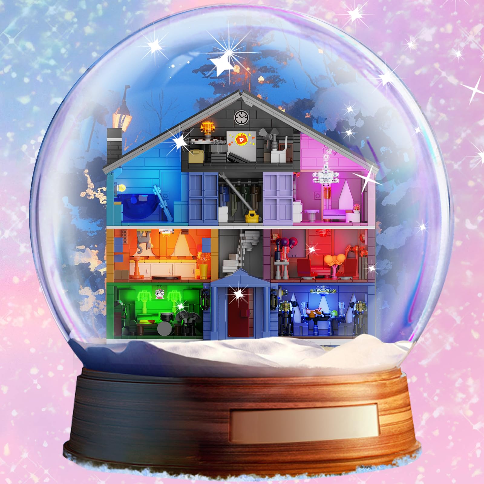 Star House Building Set, Star House Toy Model Compatible with Lego, Christmas and Birthday Gifts for Boys Girls Fans Adults (1426 Pcs)