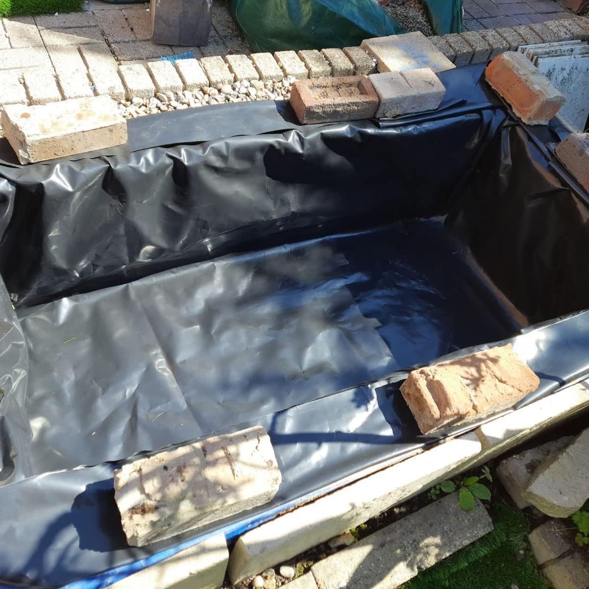 4,7 m di spessore antistrappo per laghetti di pesci, telo per stagni esterni, dimensioni personalizzabili, 7 x 10 m, ideale per fontane e stagni, rivestimento in tessuto resistente