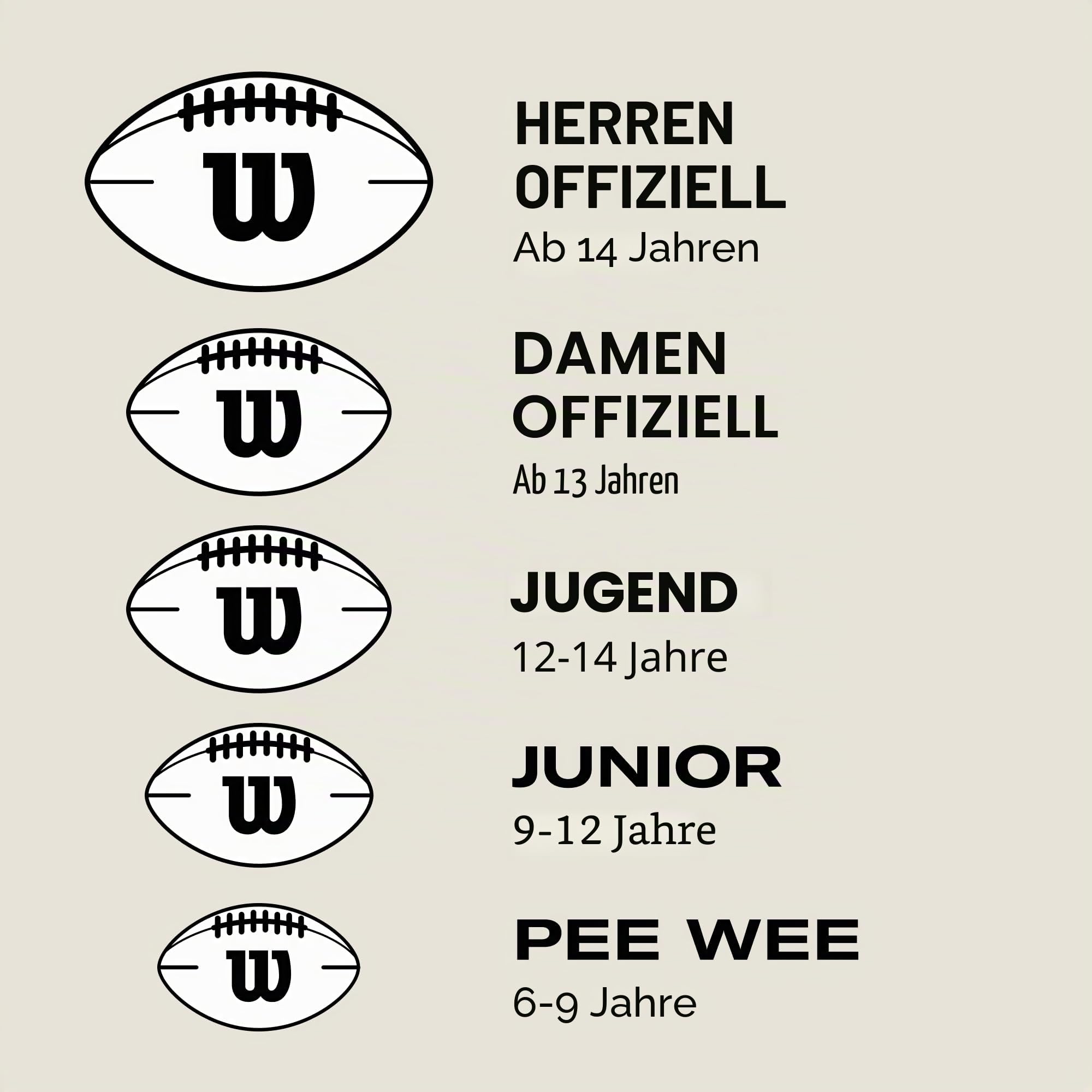 Wilson GST SpeedSkin Heir Football, Hergestellt mit SpeedSkin Lederüberzug und Präzisionsschnürung, Offizieller Damenball, Farbe: Braun, Jugendgröße