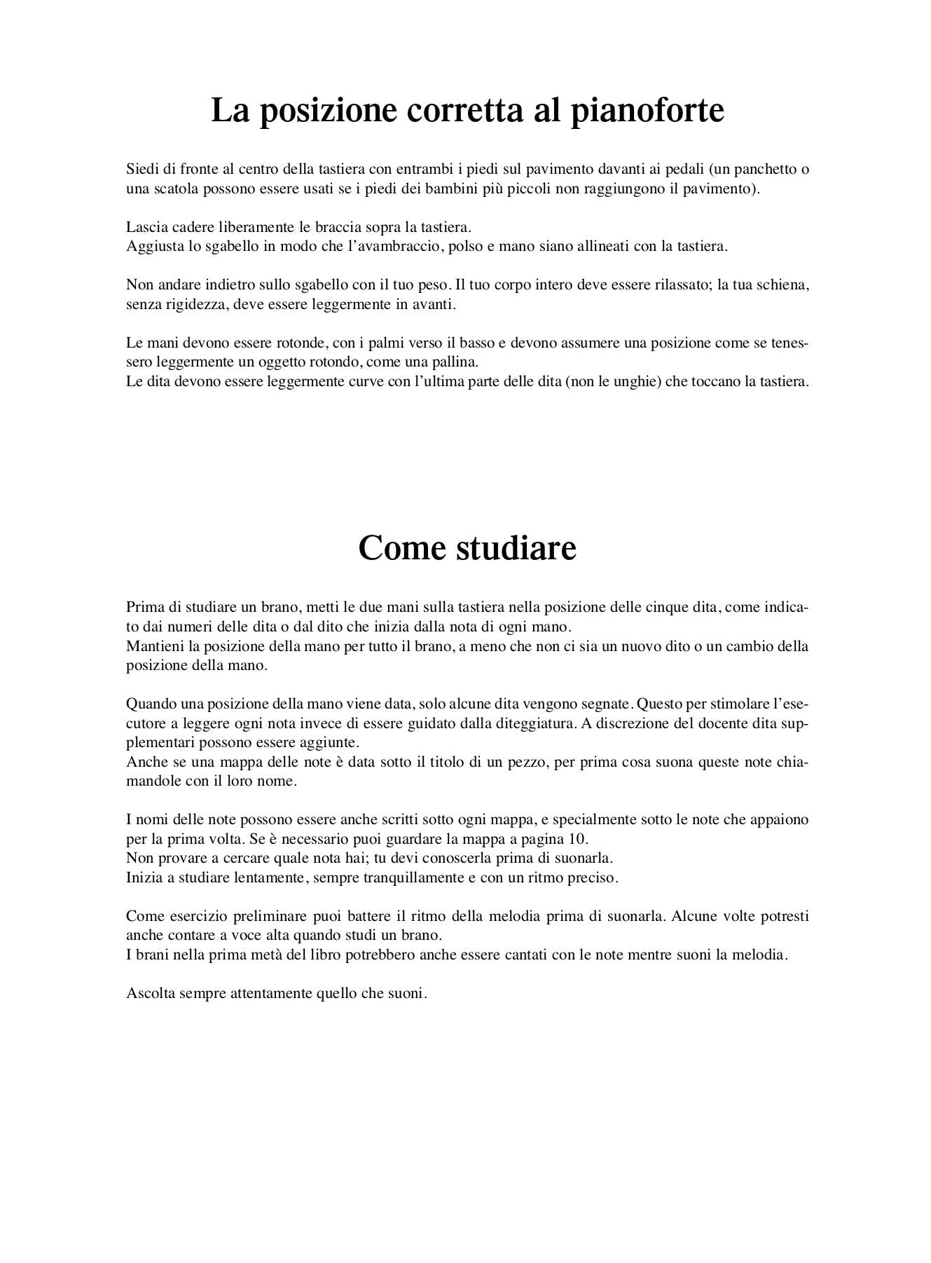 La gioia del primo anno di pianoforte