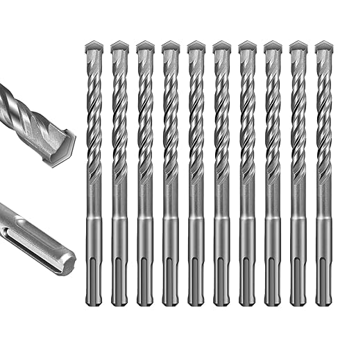 Miniatura 24 de SALI Brocas de martillo rotativo 9/16 x 12 pulgadas, 5 brocas de martillo rotatorio, herramienta de agujero de mampostería para hormigón, piedra,