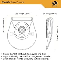 Vista 7 de Orpaz T40 Funda Springfield XD de soporte ligero, funda táctica OWB de seguridad Nivel 2 y 3 Compatible con Springfield XD, se ajusta a la mayoría