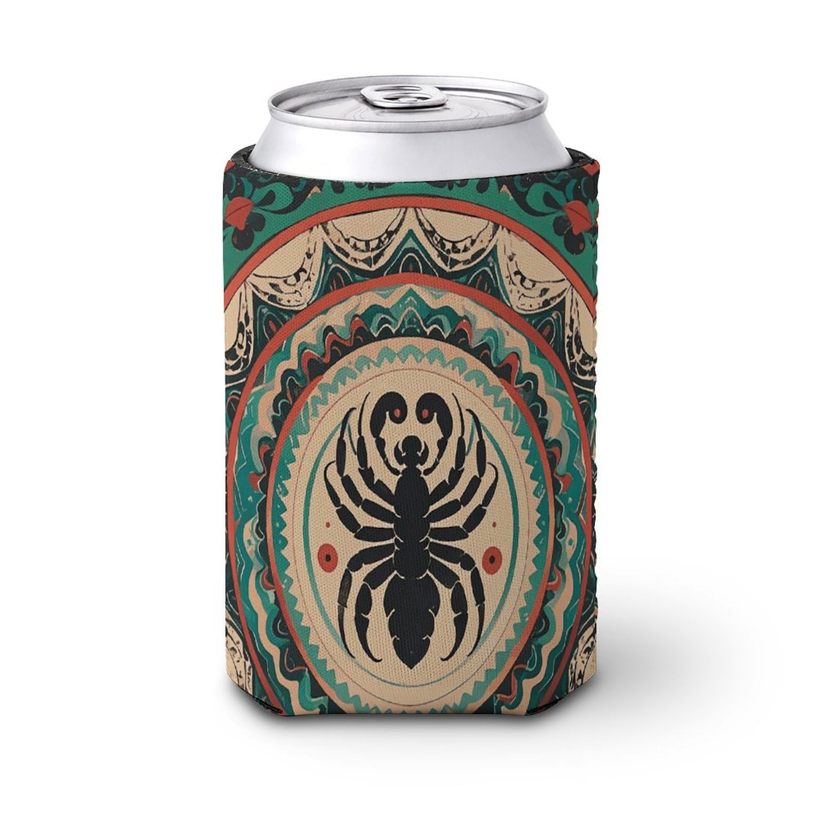 Reusable Iced Coffee Cup Sleeves Wave Round And Decorative Scorpions Coffee Sleeve for Cold Drink Cups Insulator Sleeve for Cold Beverage Cup Holder for Hot Drinks 2.4x2.4x3.9 Inch