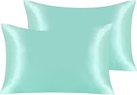 Vista 80 de NTBAY - Fundas de almohada de satén para cabello y piel, fundas de almohada sedosas de lujo con cierre de sobre.