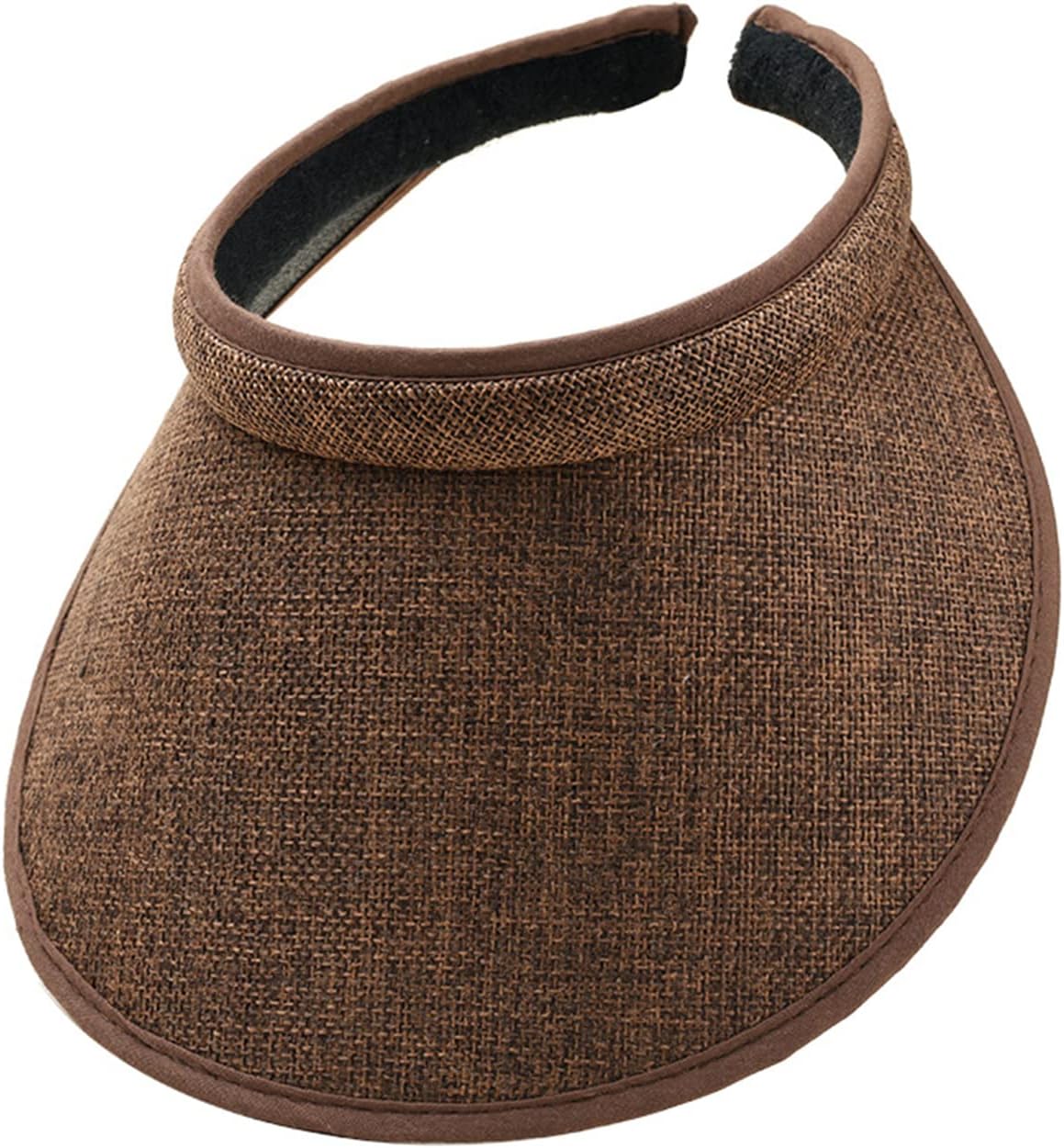 Cloth Covered Slip-On Visor for Women, Adjustable Cap Sports Sun Visors for Men