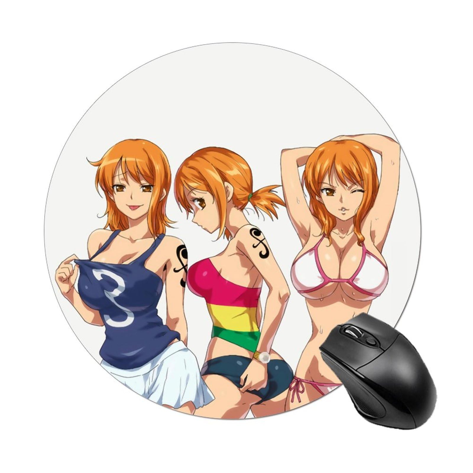 Amazon.co.jp: マウスパッド 丸型 ワンピース ナミ ONE PIECE