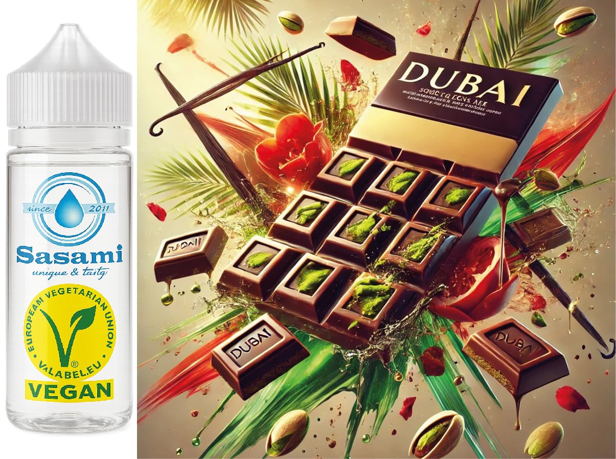 Czekolada Dubai Sultans Dream – wanilia aromat koncentrat – Wegański – Sasami – 100ml