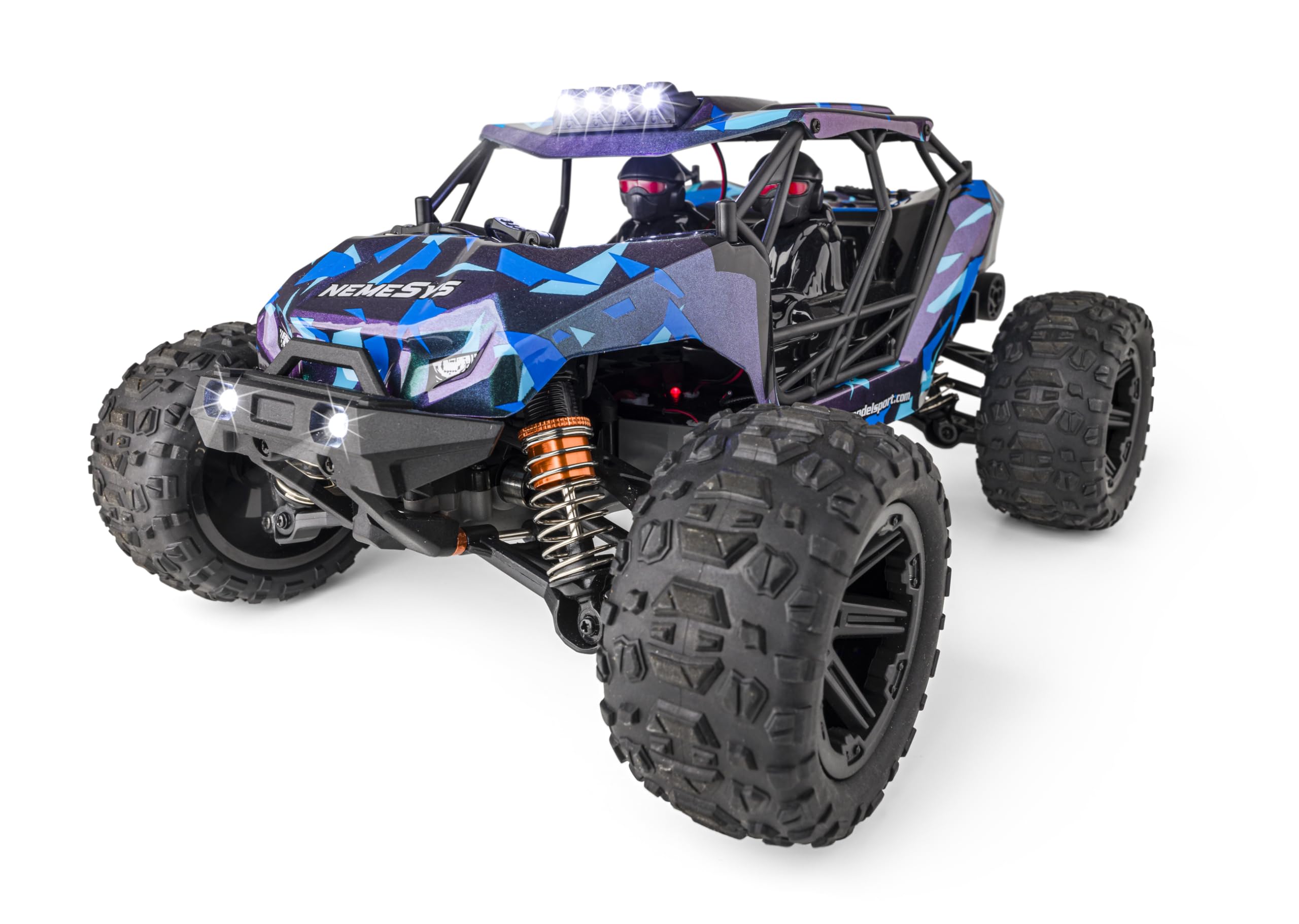 Carson 1:12 NemeSys 2.4G 100% RTR – zdalnie sterowany samochód, Offroad Truggy, w zestawie baterie i zdalne sterowanie, Truggy, 4WD, RC Car, Remote Controled Car, 30 min. czas jazdy