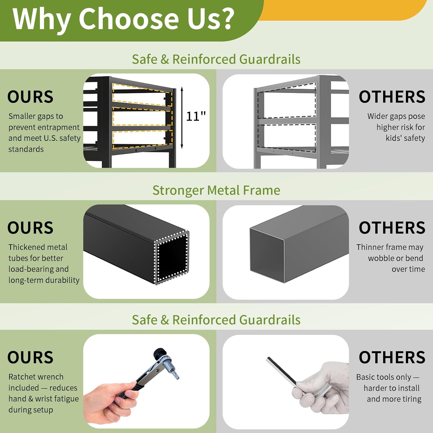 Junior Twin Size Loft Bed with Ladder and Guardrail for Kids Teens Adults, Heavy Duty Metal Loft Bed Frame with Slats, No Box Spring Needed, Small Space Saving Furniture for Bedroom Dorm, Black