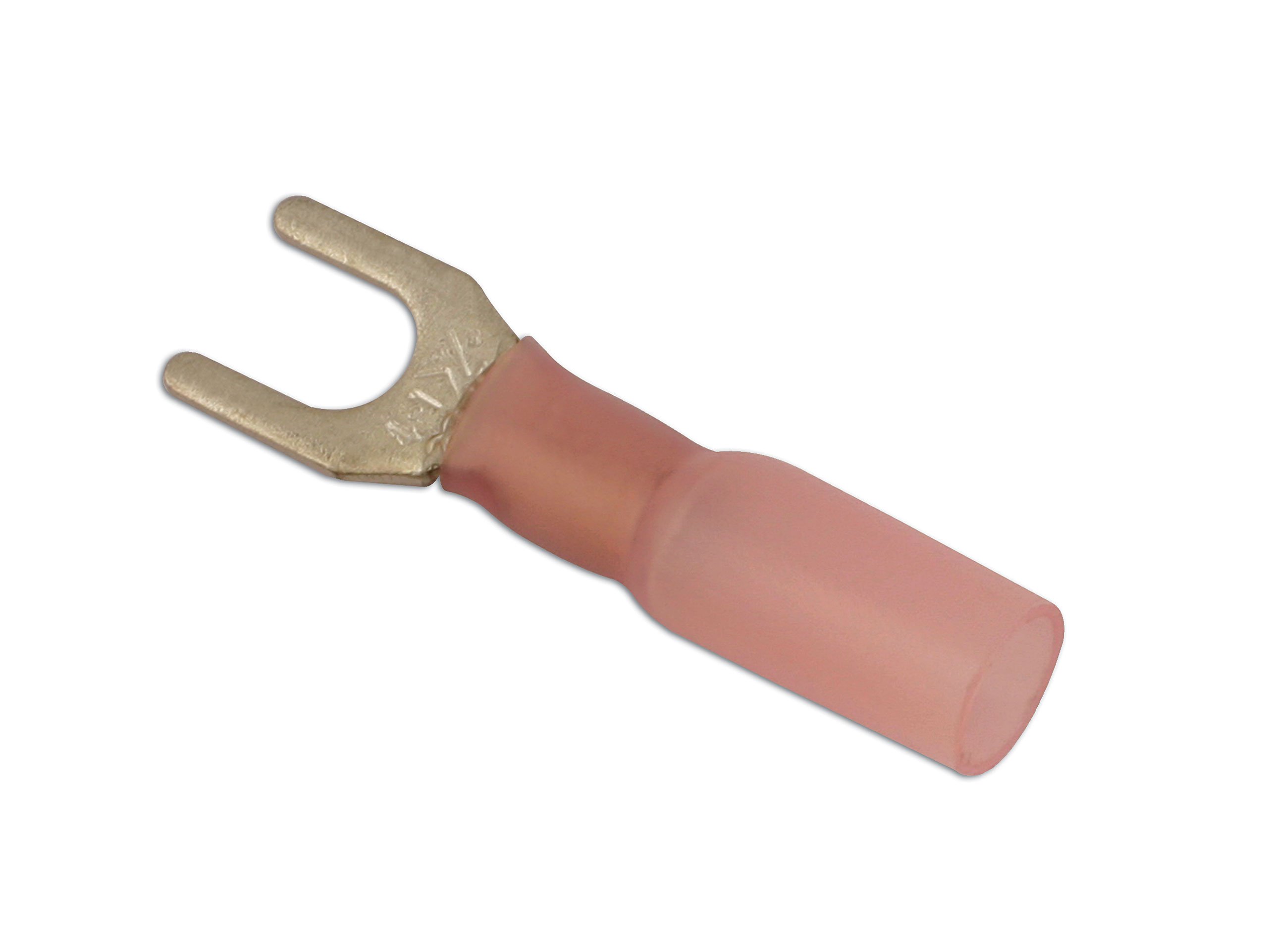 Connect 30163 Red Heat Shrink Fork 4.0mm 25pc