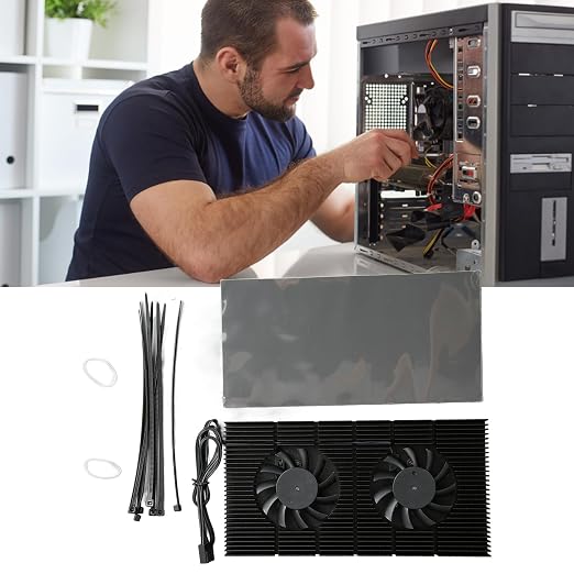 Radiador GPU de aleación de aluminio con ventilador 4 pines miniatura 3