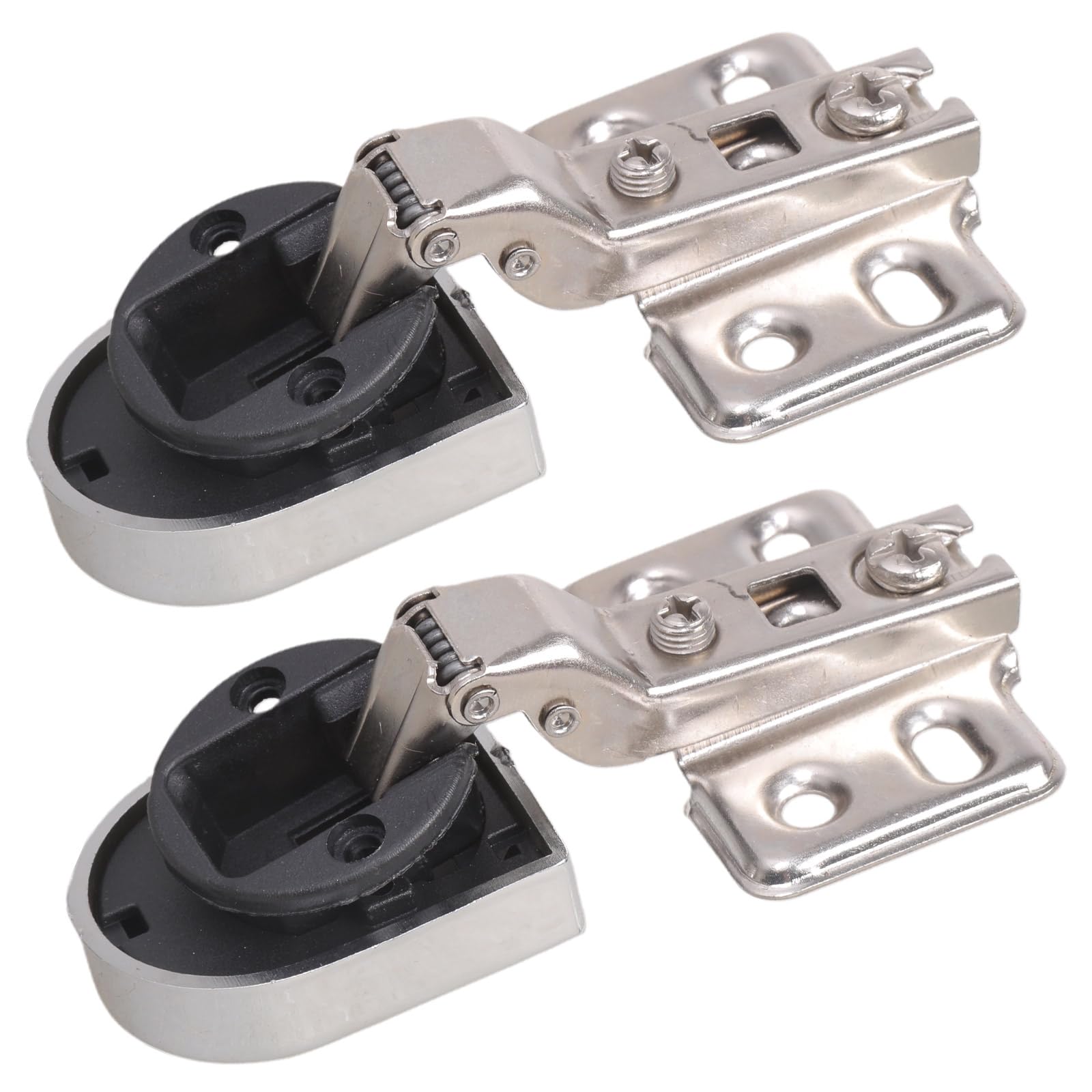 2Pcs Wine Cabinet Door Damping Hinge Replacement Glass Doors Buffer Hinge Hardware Accessories Easy to Installation Hydraulic Glass Door Hinges