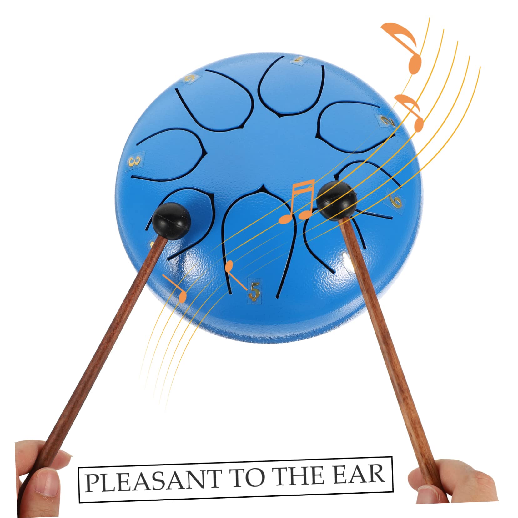 FRCOLOR de Lengüeta Portátil de Metal para Principiantes Instrumento de Percusión para Yoga y Educación Musical Kit Completo Baquetas