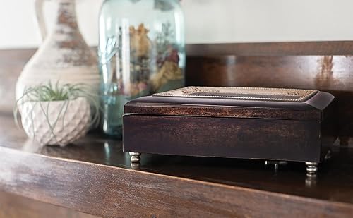 Miniatura 6 de Cottage Garden Mom Madre Spanish Tu Amor Generoso Burlwood Jewelry Music Box Plays Amazing Grace