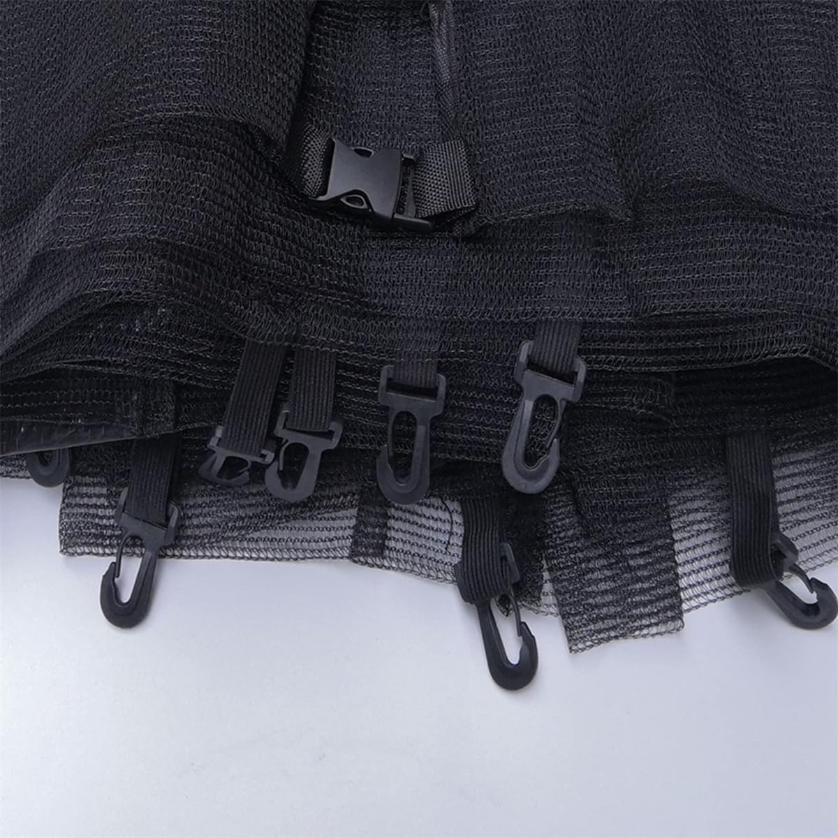 Trampoline Safety Net with Double-Headed Zippers, Ø 4/4.6/6/8/10/12/13/14/16FT Garden Trampoline Replacement Net