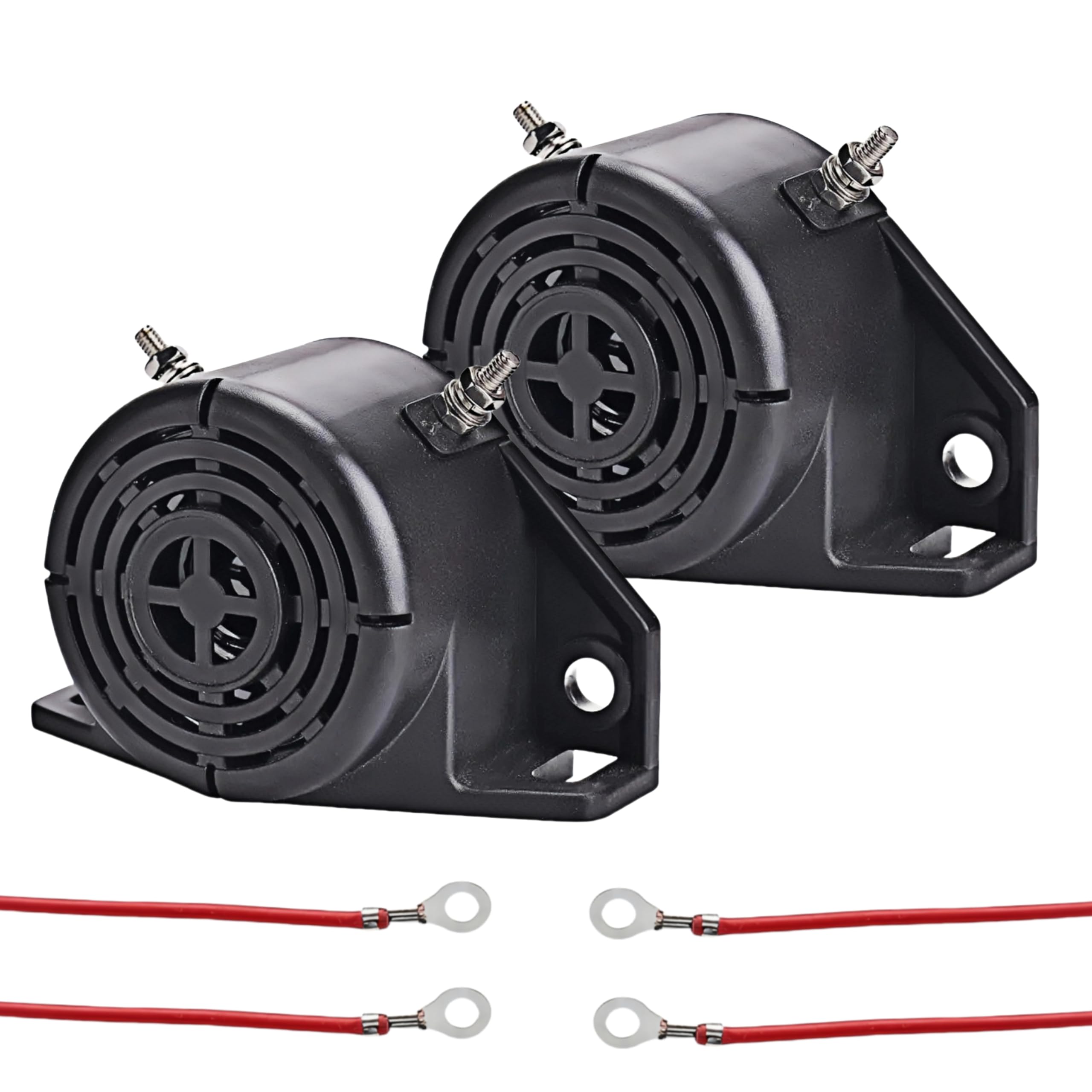 2PCS 12V-48V Universal Car Reversing Sound Horn 105DB Back-up horn for Truck Trailer Caravan Car