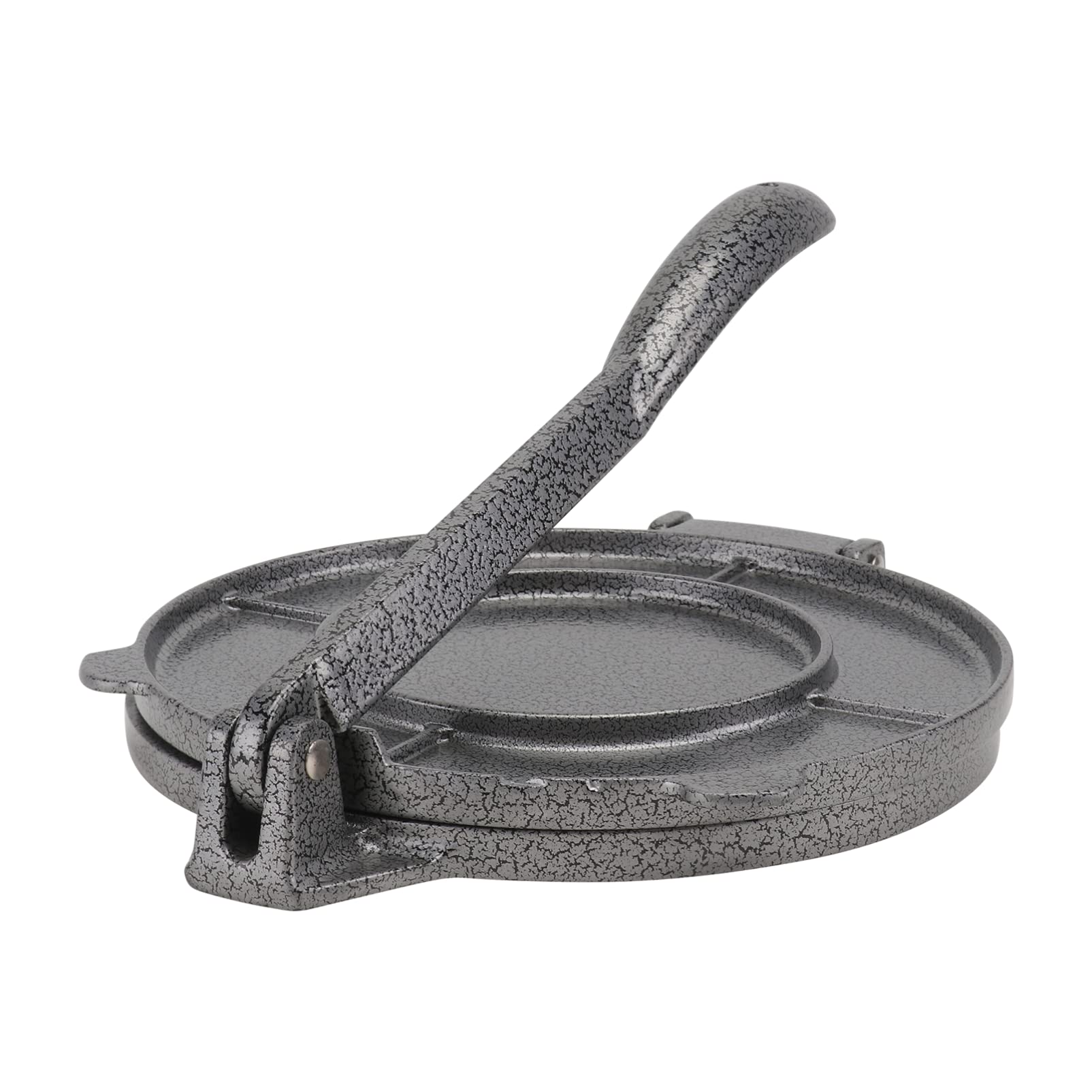 OHPHCALL Aluminum Tortilla Maker Round Shape Press for Evenly Shaping Tortillas Dumplings and Pies Silver Design for Kitchen Recipes