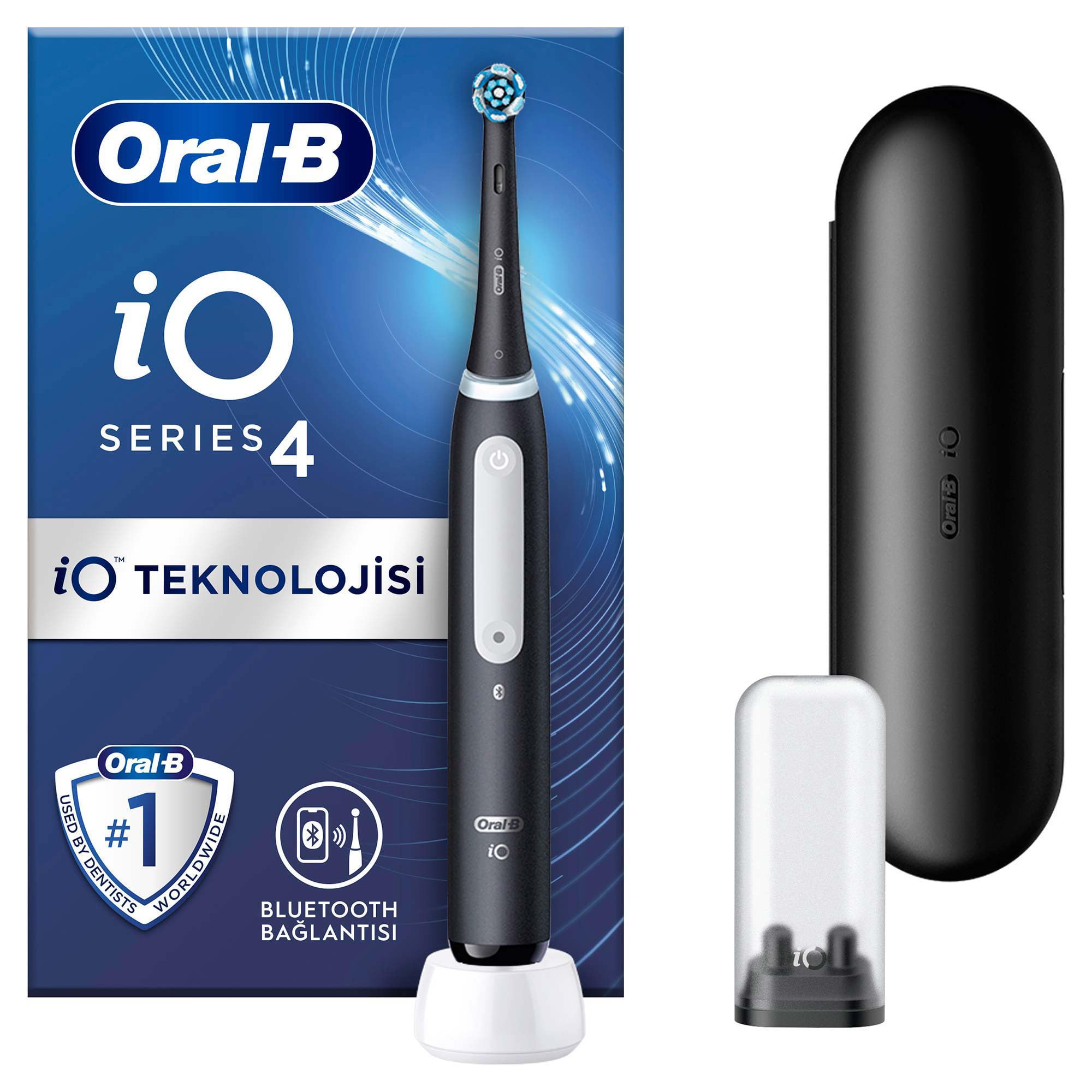Oral-B iOシリーズ 4s マットブラック Oral-B iO - 4 Siyah Şarjlı/Elektrikli Diş Fırçası : Amazon.com.tr