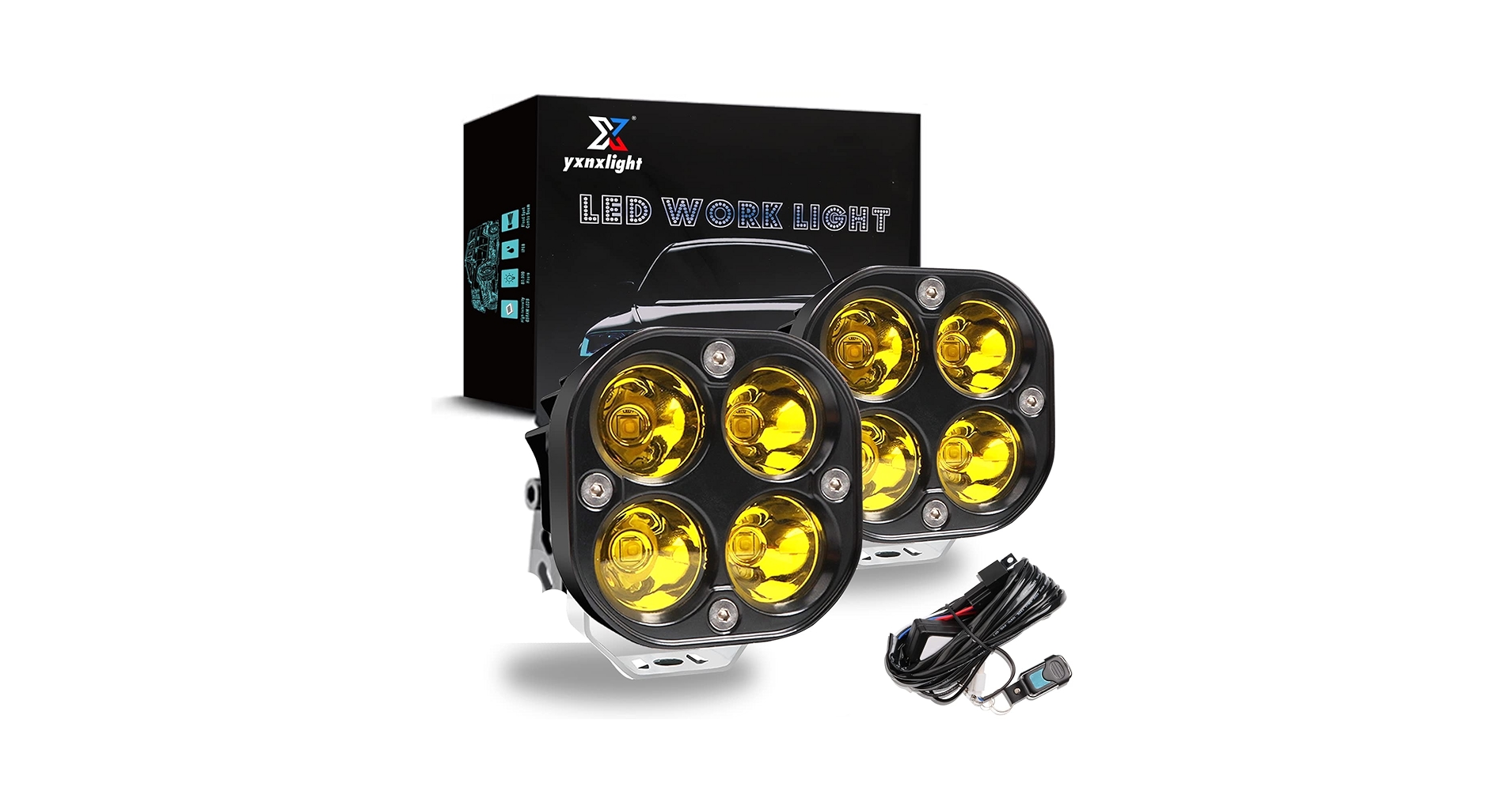 ランプラー　LED light Amazon.com: iJDMTOY Clear Lens Amber Full LED Front Side