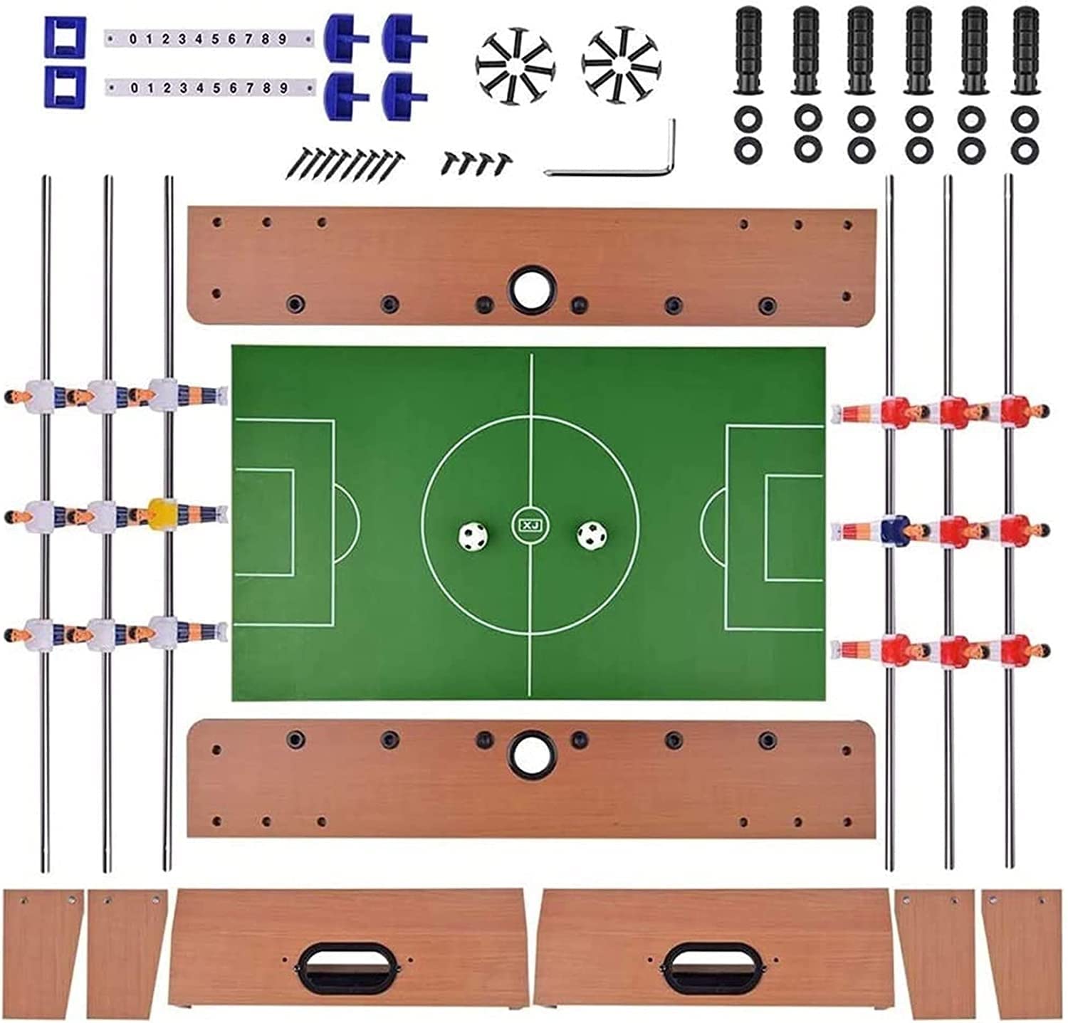 Generico Calcio Balilla, Mini Biliardo da Tavolo, Accessori per Giochi di Calcio Balilla, Giochi competitivi, Giochi Sportivi, Serata in Famiglia