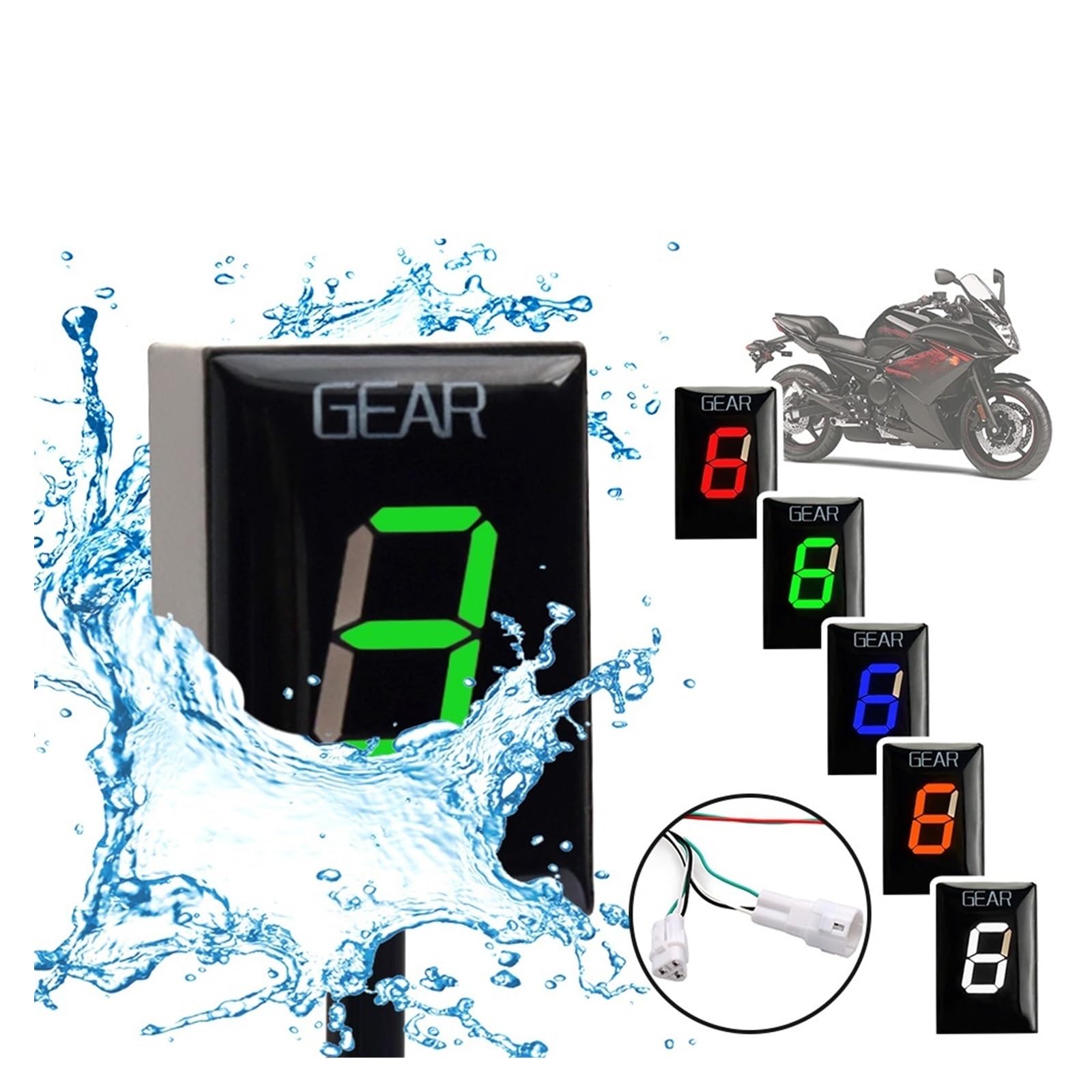 Motocicleta Marchas Pantalla para FZ1 FZ1N FZ 1 N 1N 1S FZ1S MT-01 para MT-03 MT01 MT03 FZ8 para Dlverslon Accesorios De Motocicleta Indicador De Marcha Pantalla Medidor